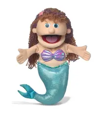 Silly Puppets Mermaid (peach skin) 14"