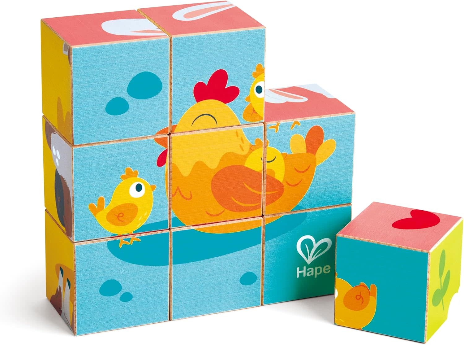 Hape Farm Animal Block Puzzle (age 2+)