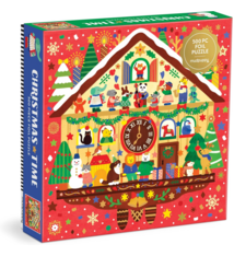 Mudpuppy Christmas Time Foil Puzzle (500 pieces)