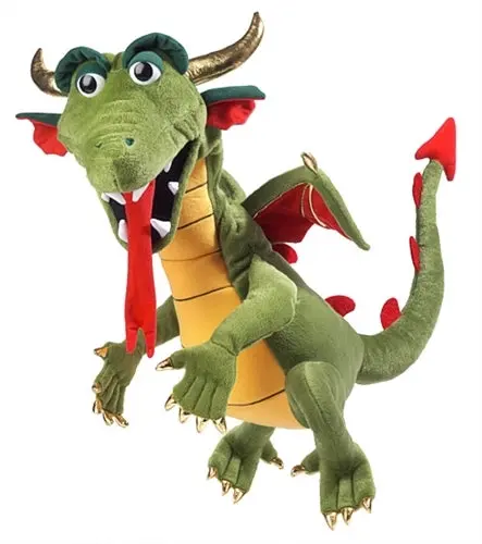 Silly Puppets Green Dragon 20"