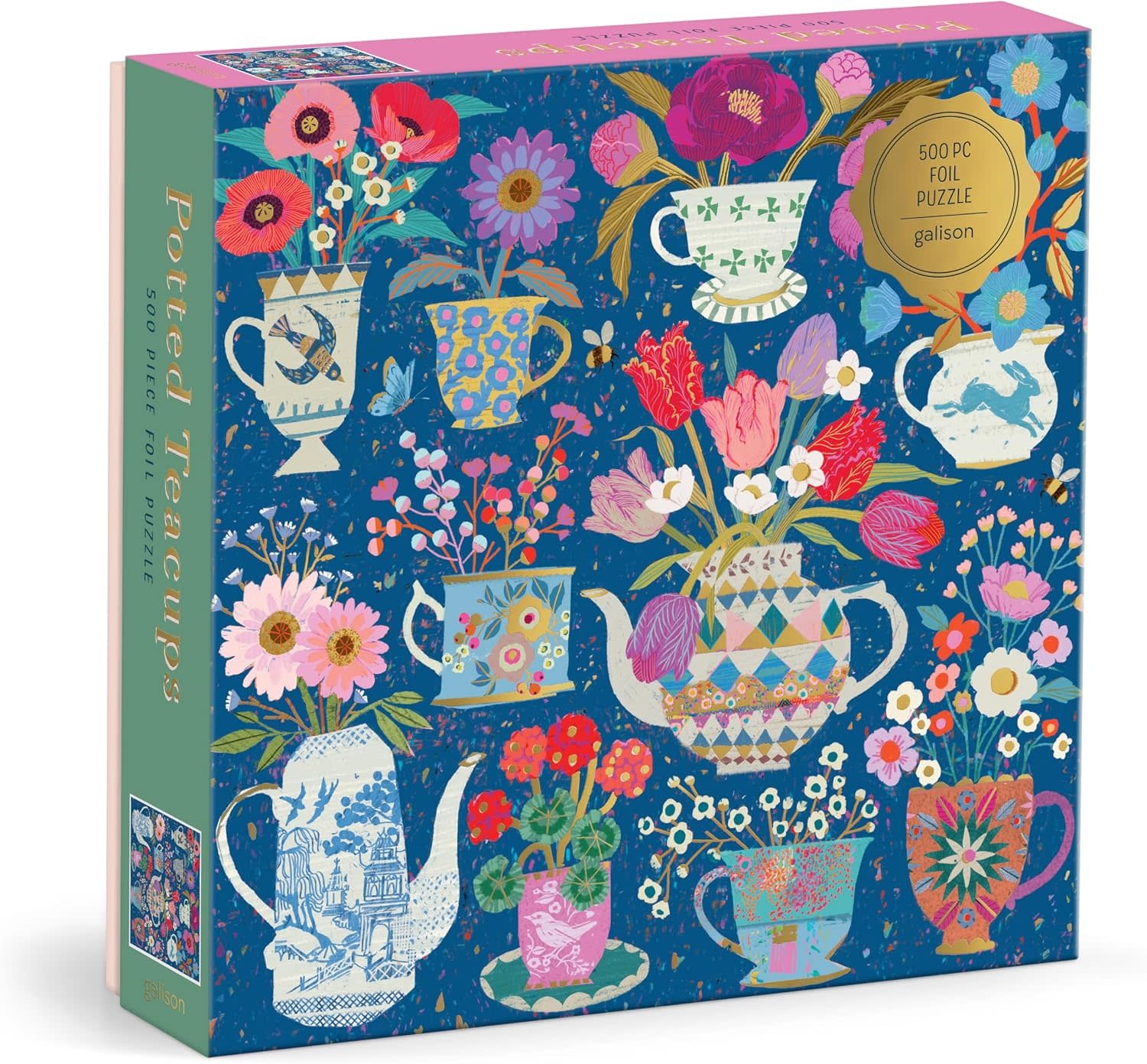 Galison Potted Teacups (500 pcs)