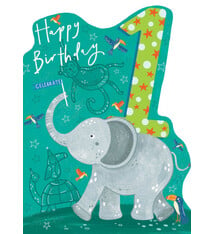 Ling Design Happy Birthday 1 Elephant