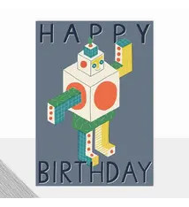 Laura Darrington Design Happy Birthday Robot