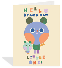 Half Penny Postage Hello Brand New Little One!