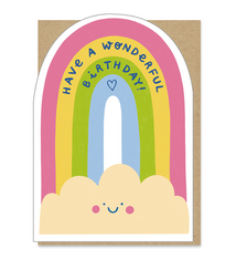 Have a Wonderful Birthday (rainbow/cloud)