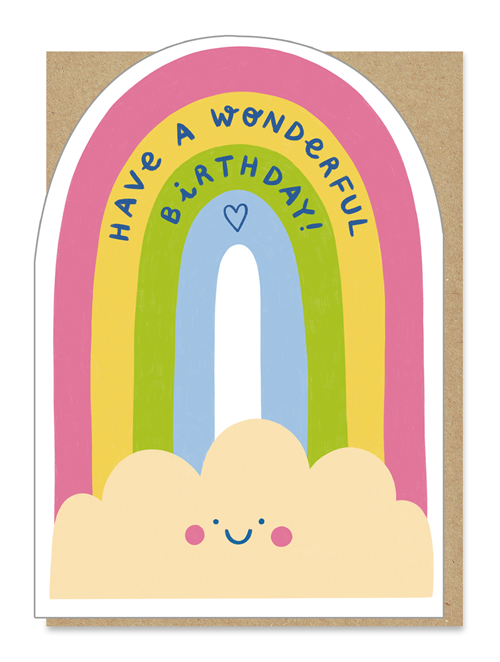 Have a Wonderful Birthday (rainbow/cloud)