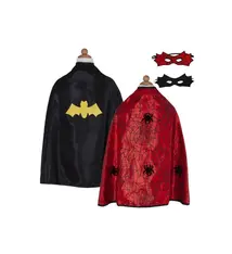 Great Pretenders Reversible Spider-Bat Cape and Mask (size 4-6)