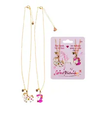 Great Pretenders Bejewelled Unicorns Tear and Share Necklace (3+)