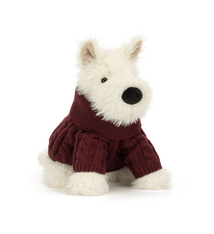 Jellycat Munro Scottie Dog Winter  Jumper Outfit
