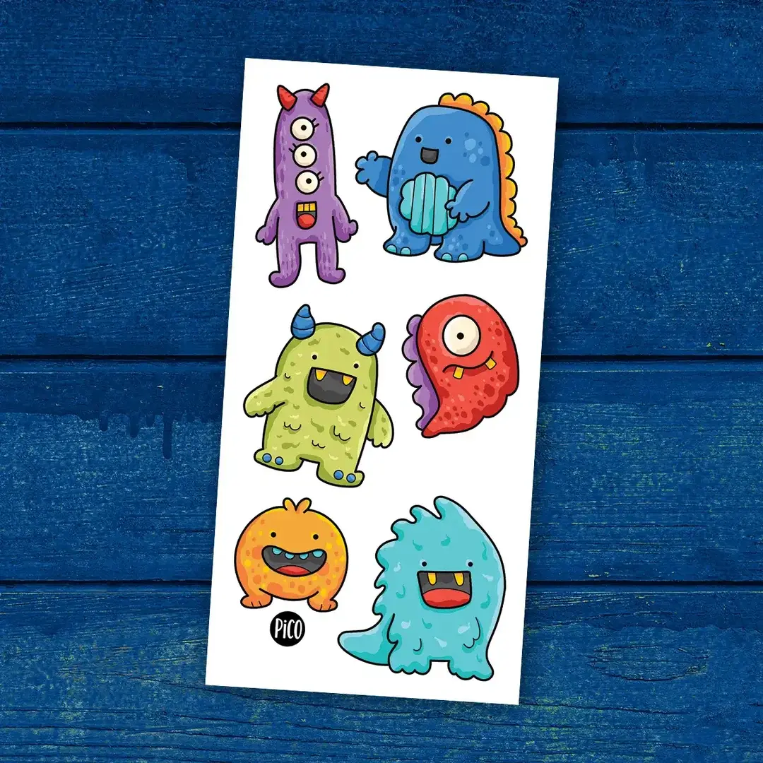 Pico Pico Temporary Tattoos Monster Mania 430