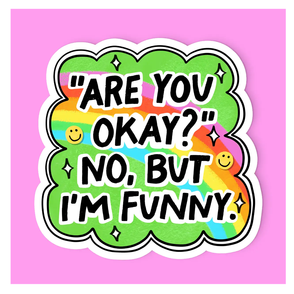 Radical Buttons Are You Okay?  sticker