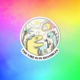Radical Buttons The Vibe is in Shambles sticker