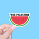 Radical Buttons Free Palestine watermelon sticker
