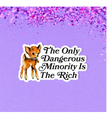 Radical Buttons The Only Dangerous Minority (deer) sticker