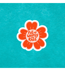 Radical Buttons Full of Whimsy and Rage sticker