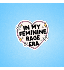 Radical Buttons In My Feminine Rage Era sticker
