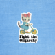 Radical Buttons Fight the Oligarchy sticker