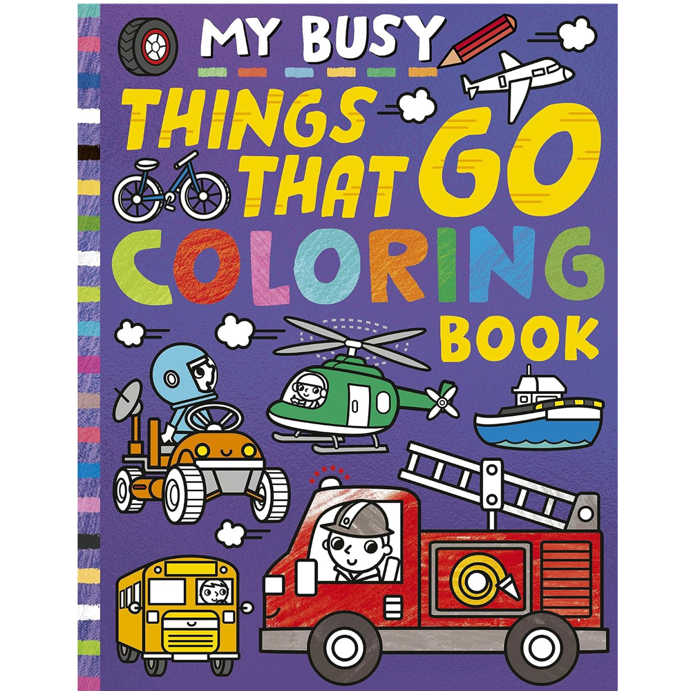 tiger tales My Busy Things That Go Coloring Book (3+)