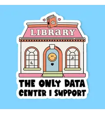 Radical Buttons The Only Data Center I Support Sticker