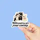 Radical Buttons Billionaires are your enemy (laptop) sticker