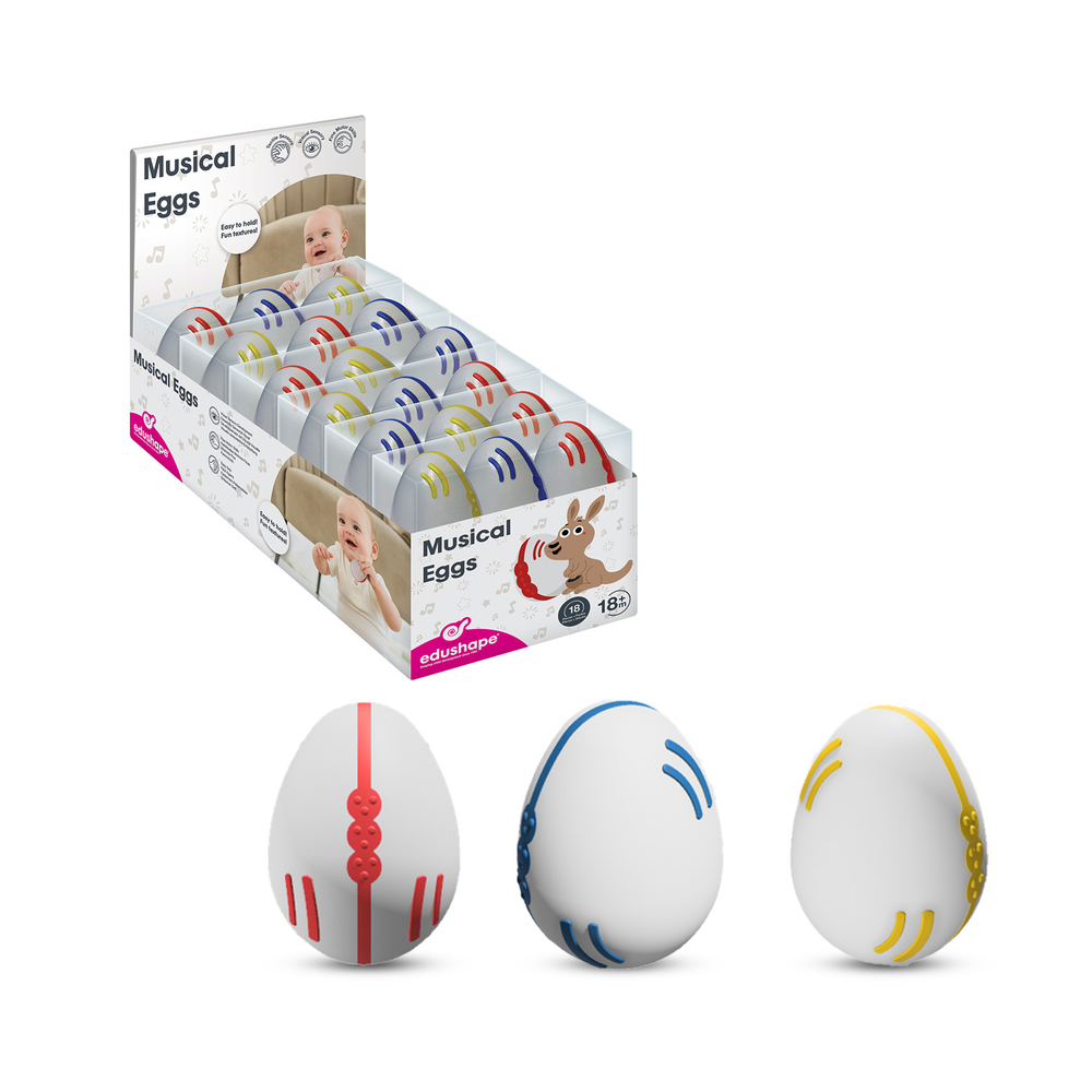 edushape Musical Eggs - 3pk (18mos+)