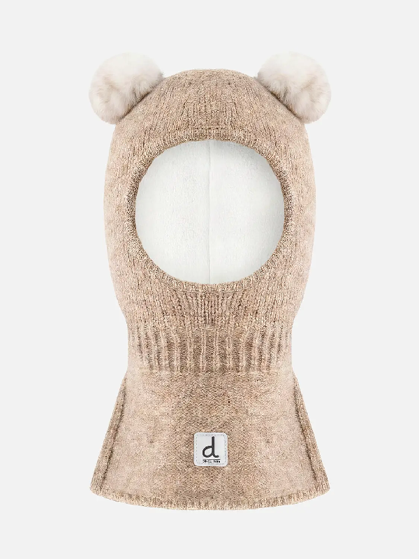 Deux par Deux Baby Knit Bear Balaclava 6-24 months