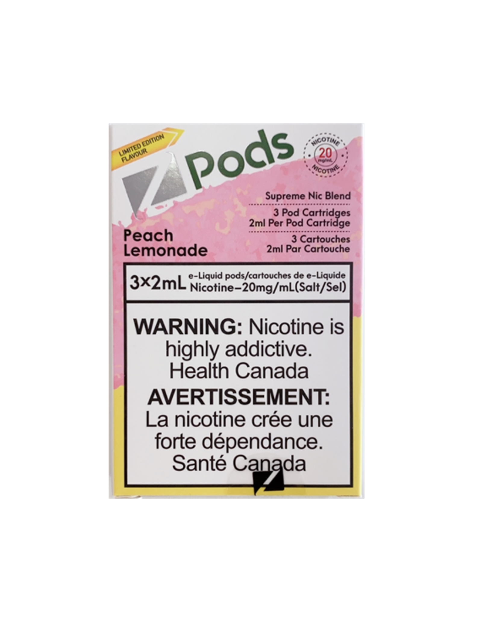 Z Pods Z Pods - Peach Lemonade 20mg (Limited Edition)