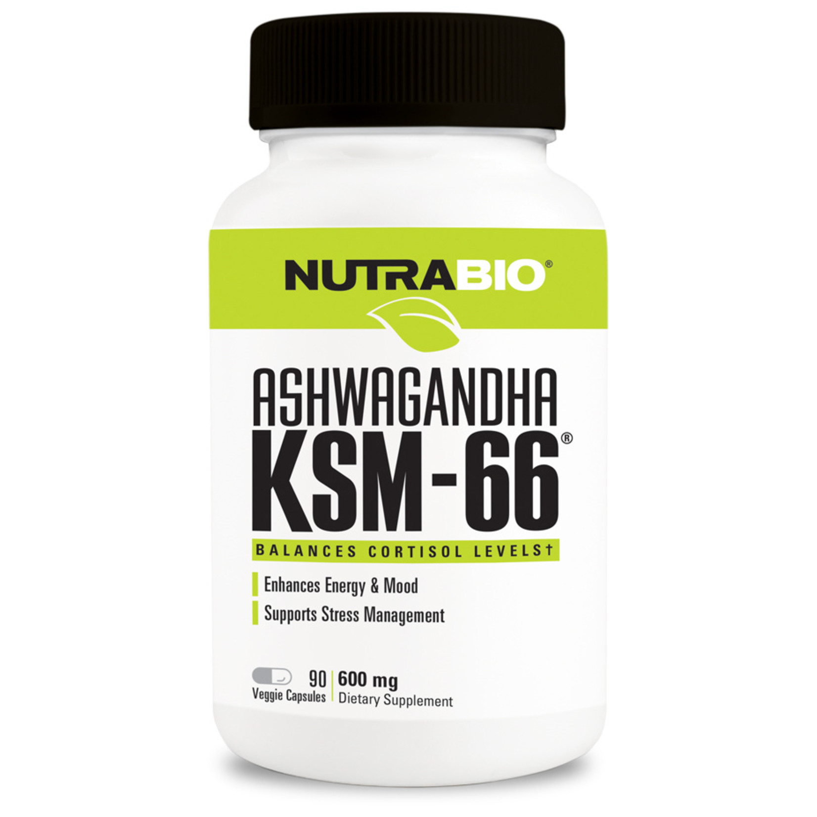 NutraBio Ashwagandha KSM-66 - 90 Caps