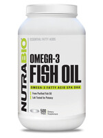 NutraBio Fish Oil - 500 Softgels