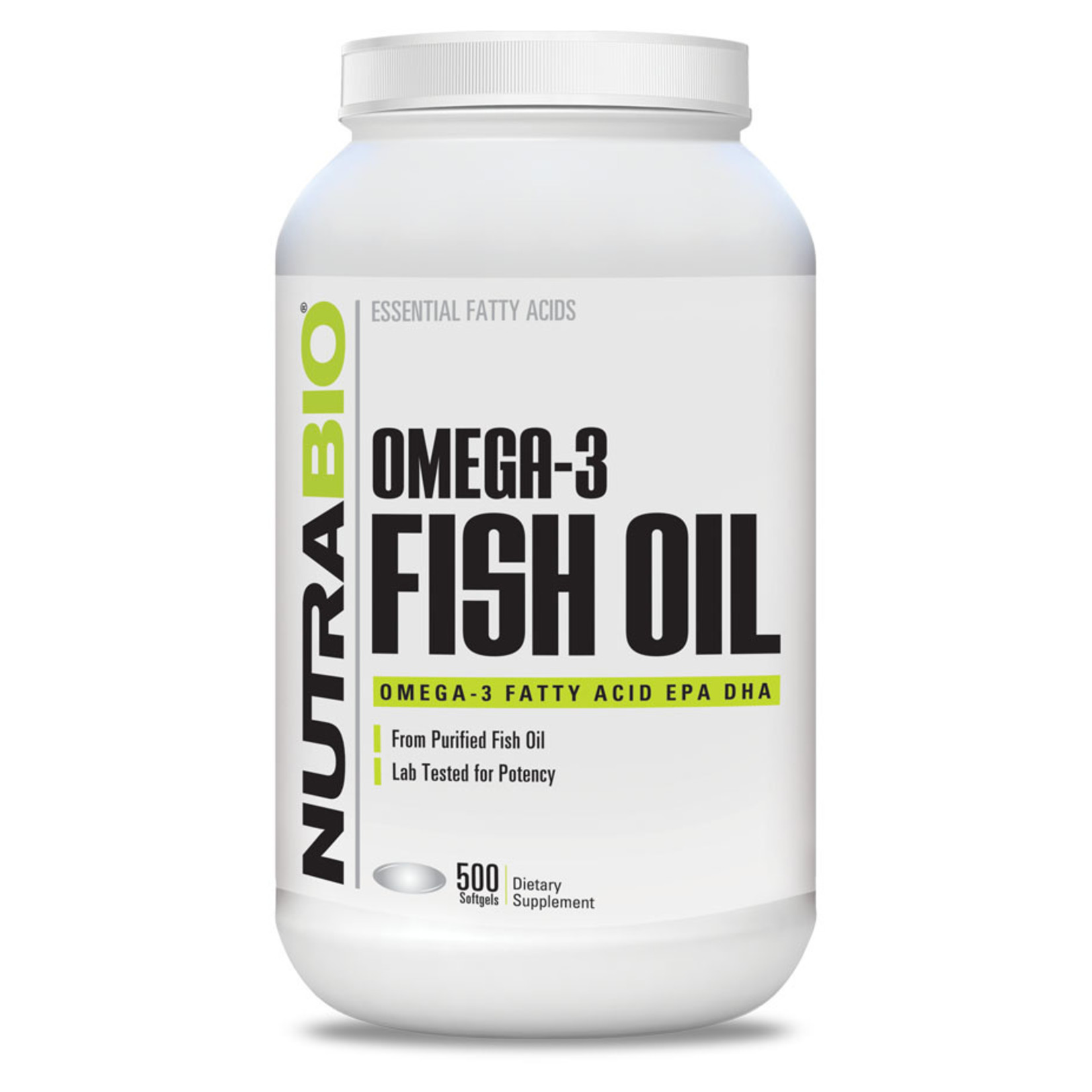NutraBio Fish Oil - 500 Softgels