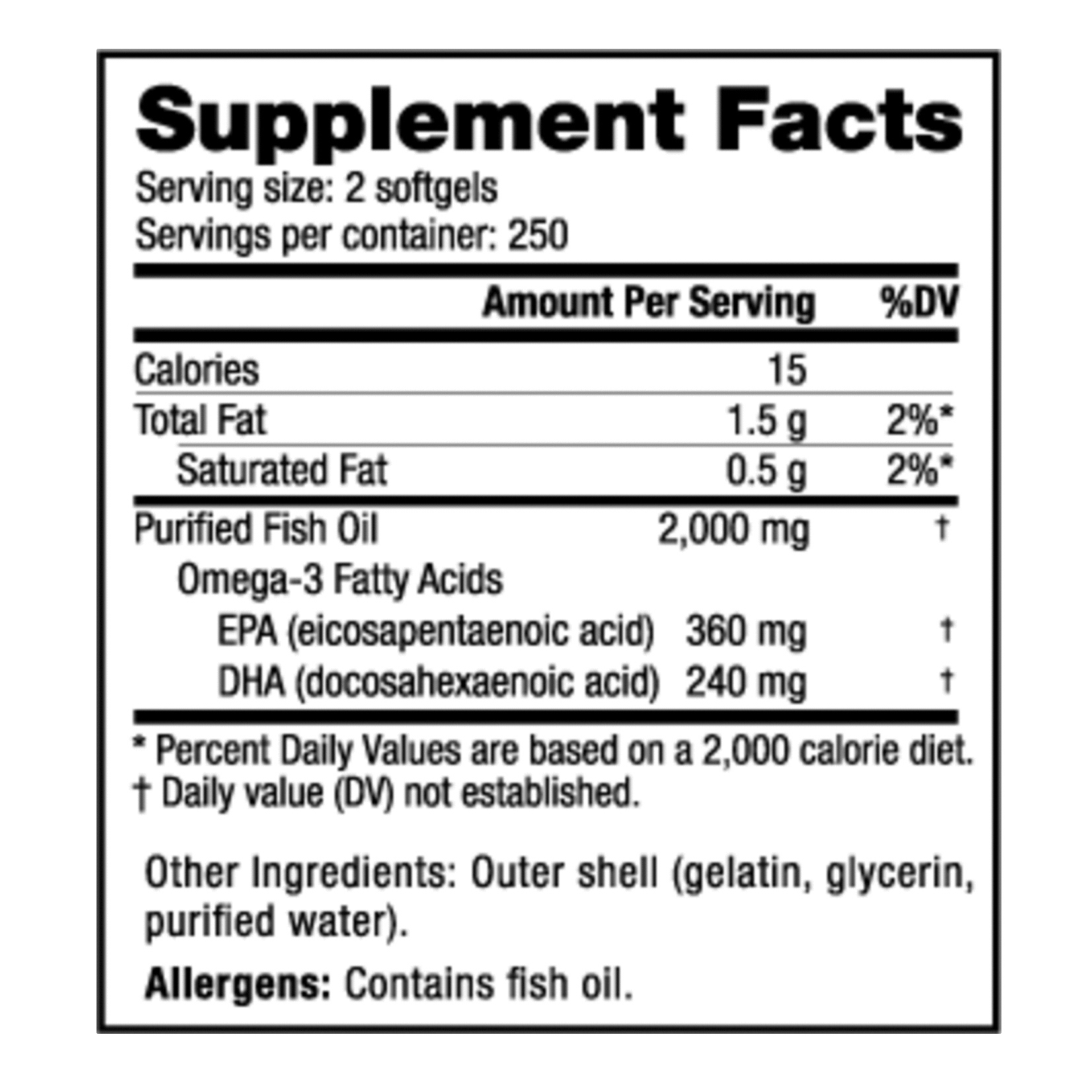 NutraBio Fish Oil - 500 Softgels