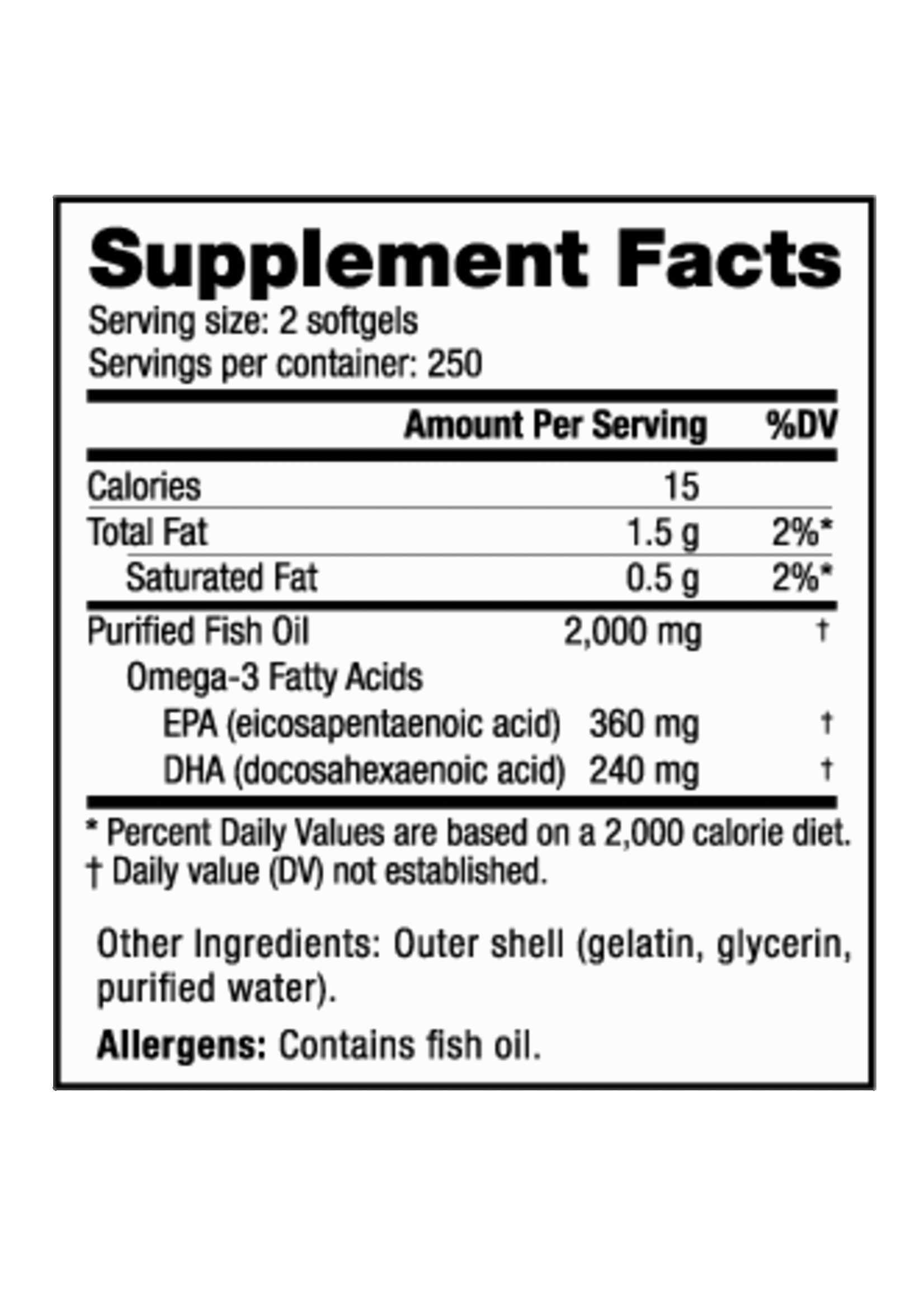 NutraBio Fish Oil - 500 Softgels