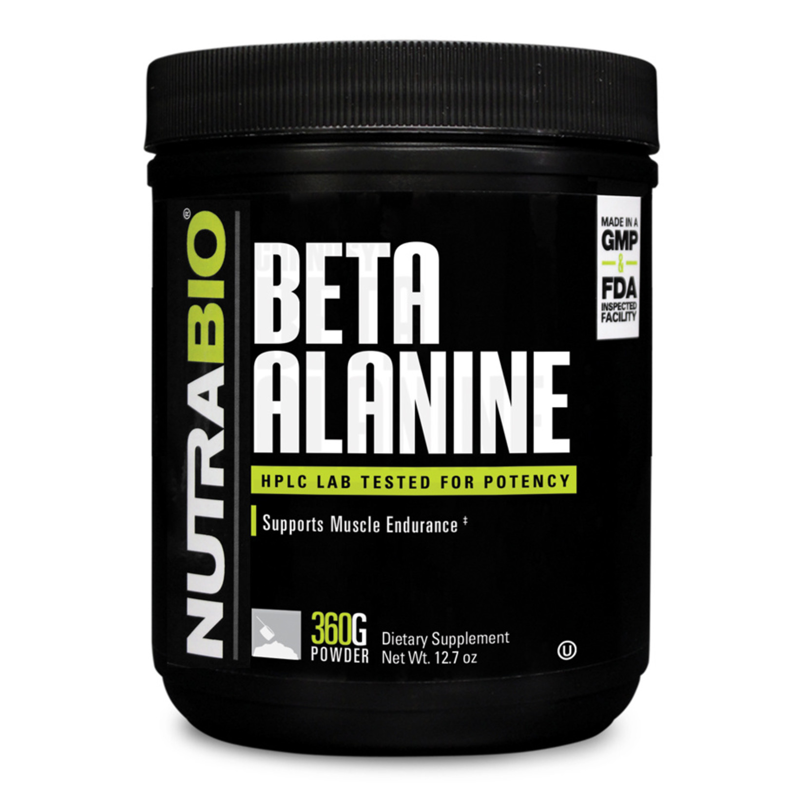 NutraBio Beta Alanine 360 g