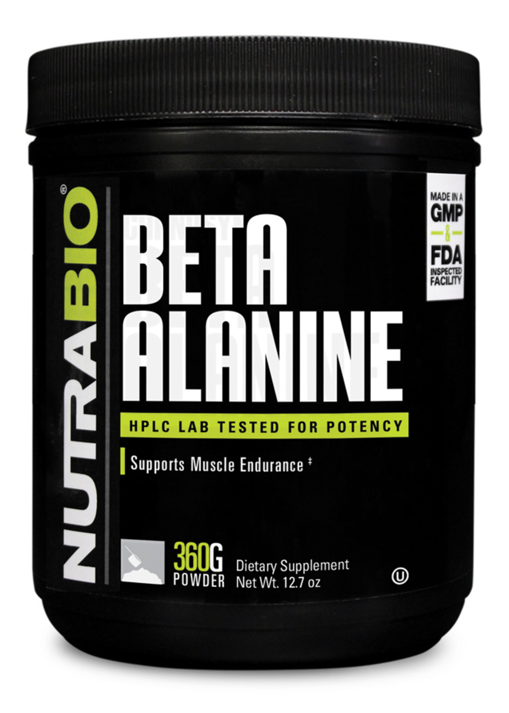 NutraBio Beta Alanine 360 g
