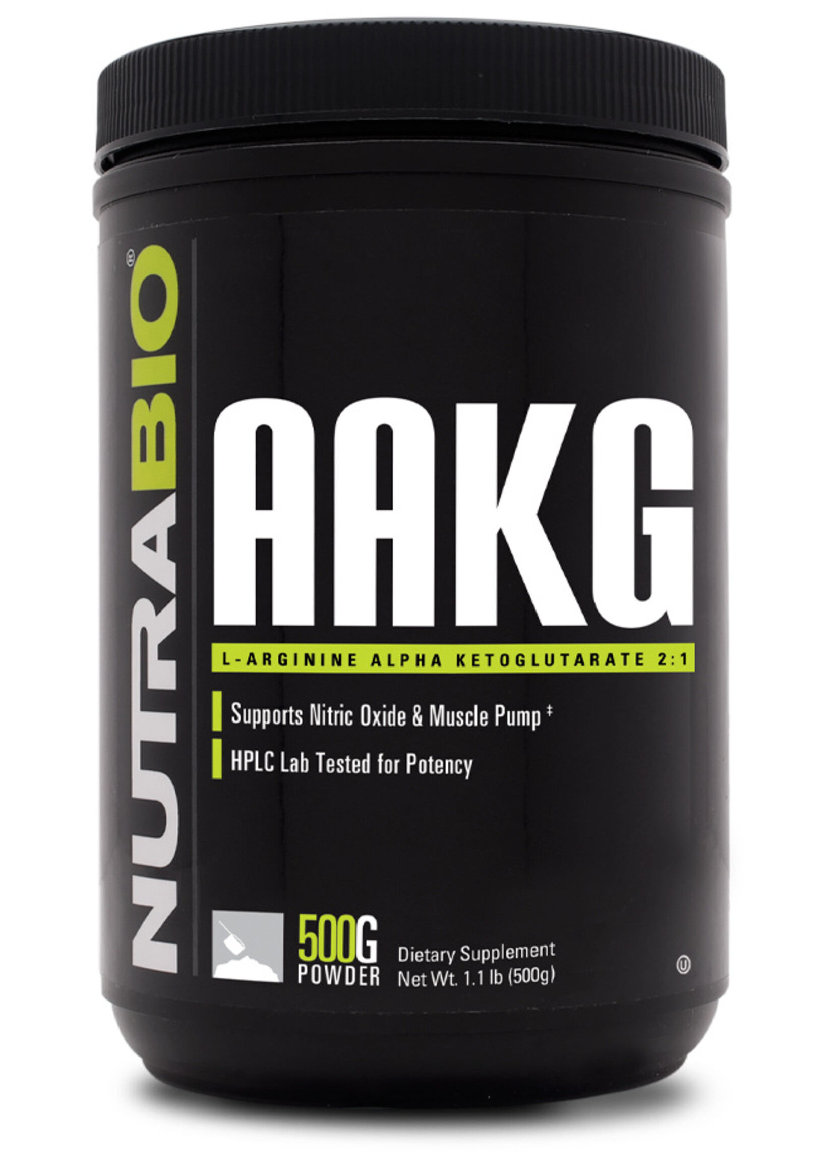 NutraBio Arginine AKG 500 mg