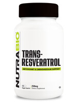 NutraBio Resveratrol 500 mg  - 90 Caps