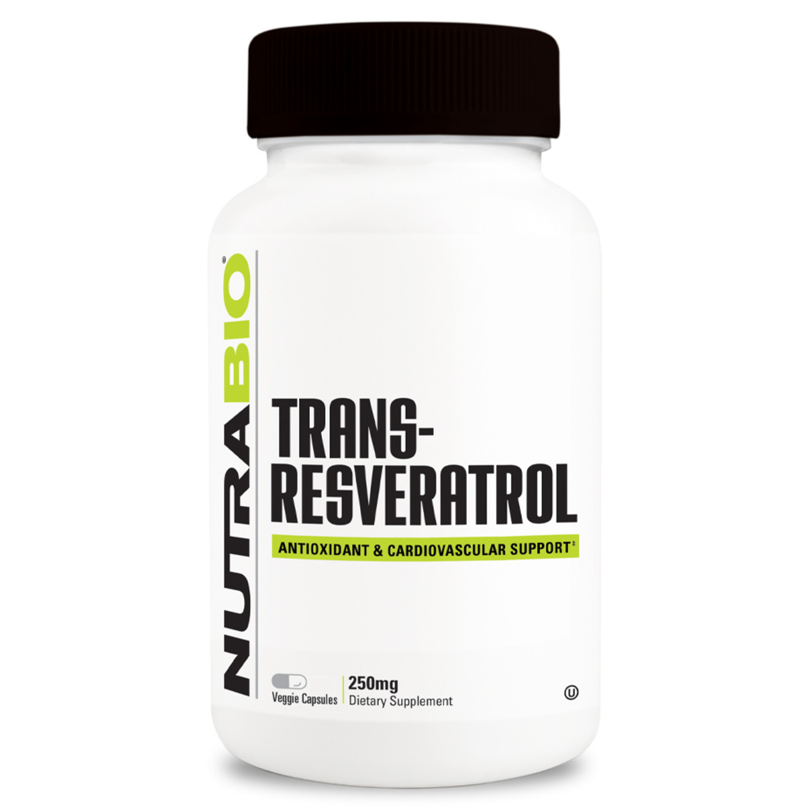 NutraBio Resveratrol 500 mg  - 90 Caps