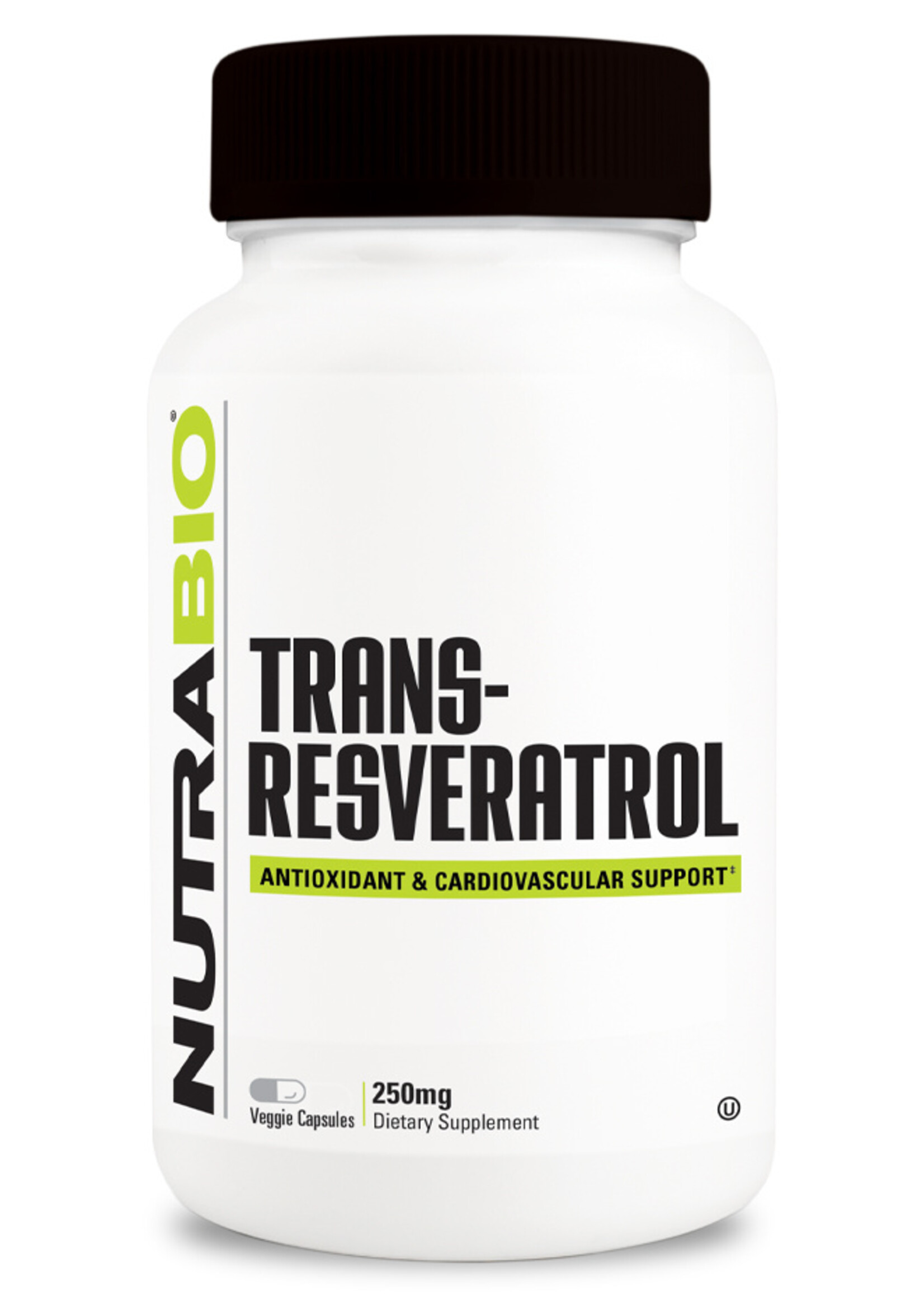 NutraBio Resveratrol 500 mg  - 90 Caps