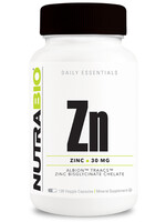 NutraBio Zinc 30 mg - 120 Caps