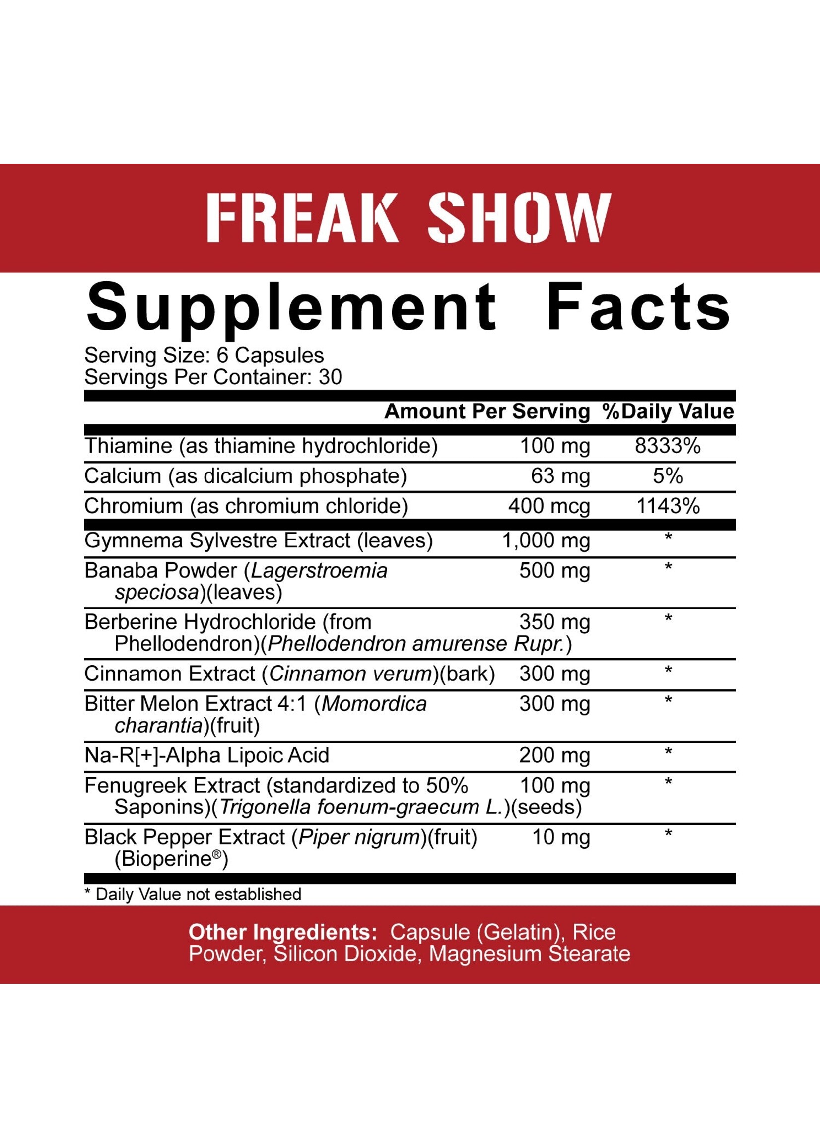 5% Nutrition Freak Show