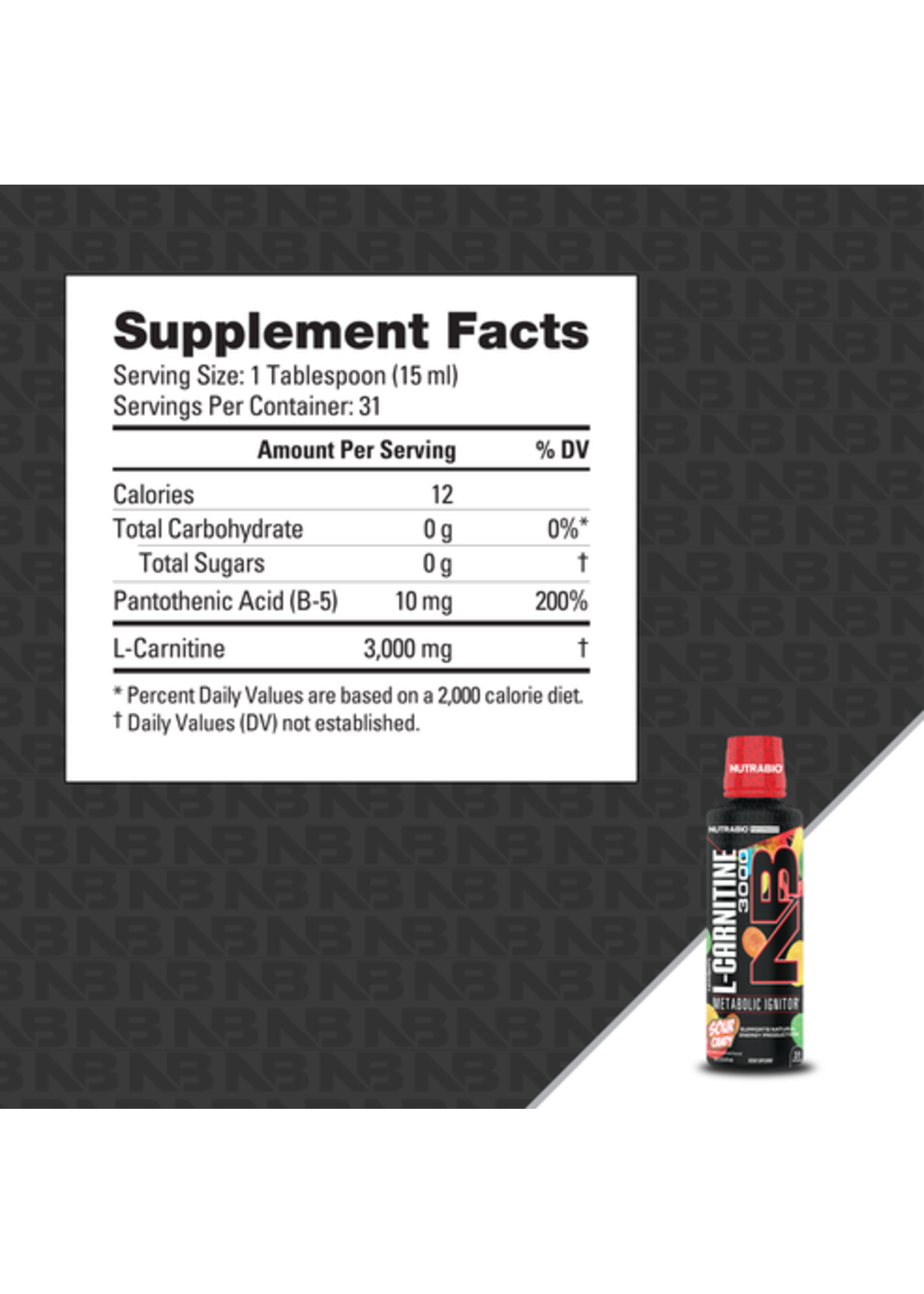 NutraBio L-Carnitine 3000
