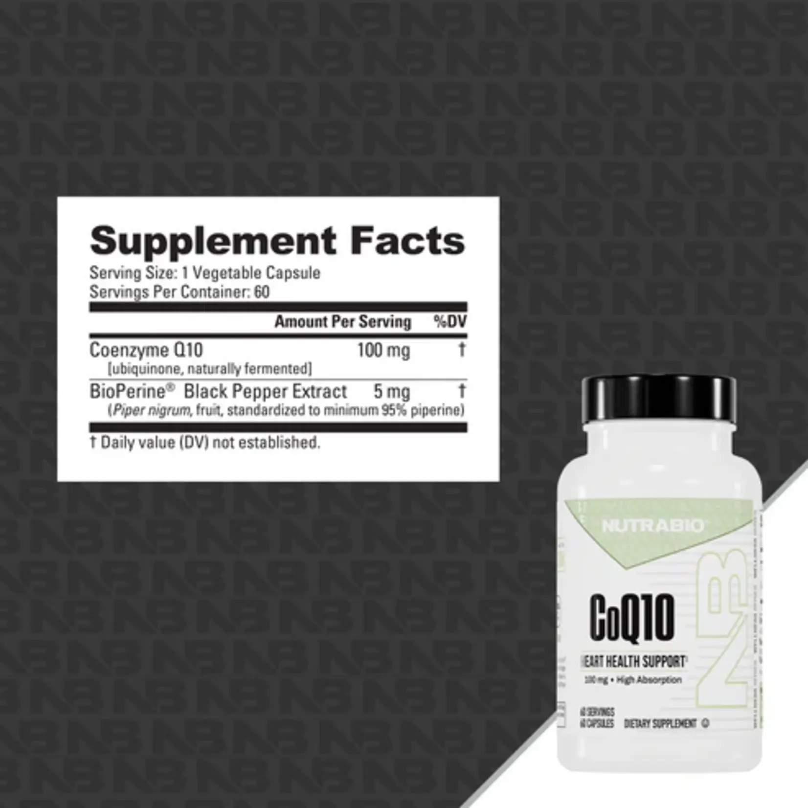 NutraBio CoQ10 100 mg – Cellular Energy & Heart Health Support