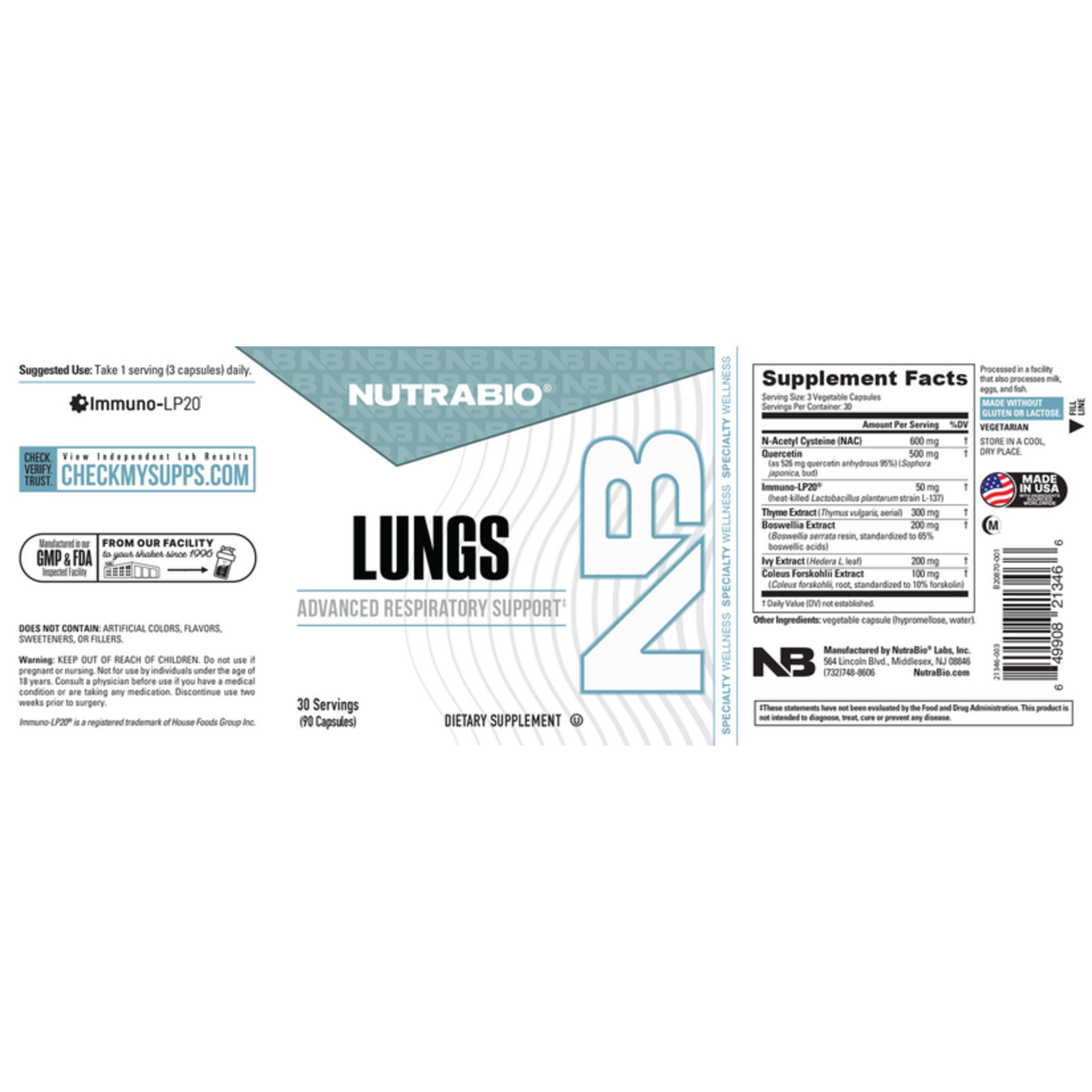 NutraBio Lungs