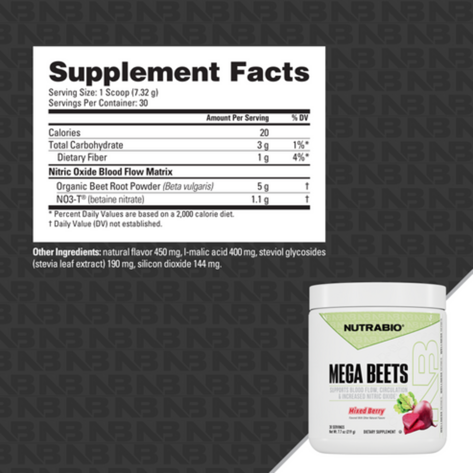 NutraBio NutraBio Mega Beets | Concentrated Nitric Oxide Infusion | Yuma, AZ