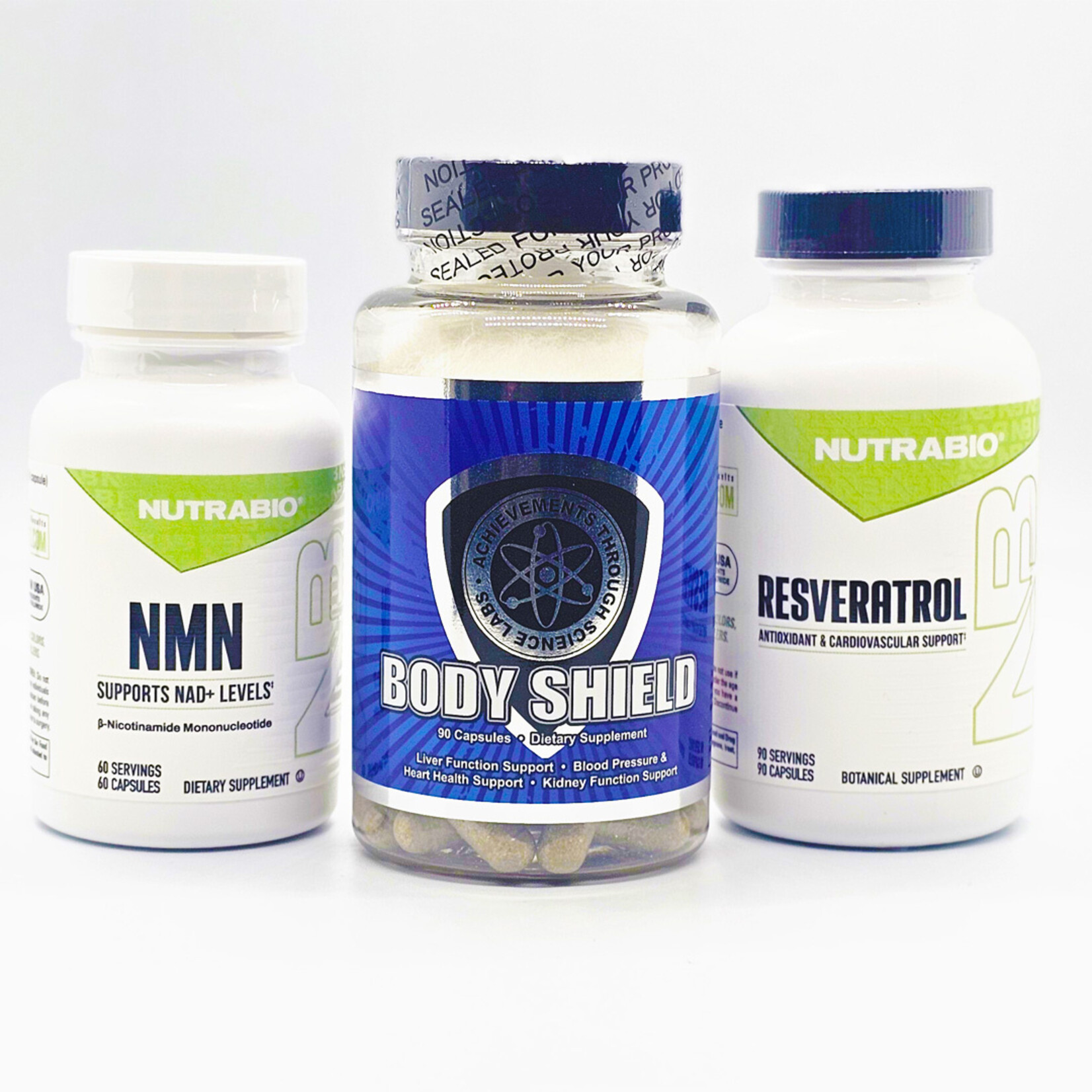Nanook Nutrition NutraBio NMN + Resveratrol & ATS Labs Body Shield | Vitality Stack | Yuma, AZ
