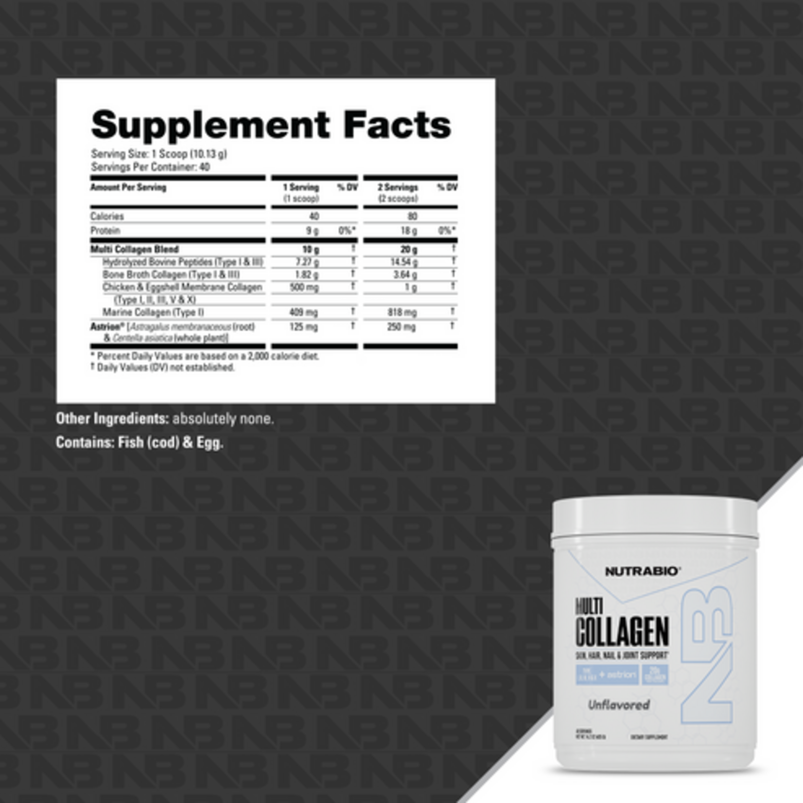 NutraBio NutraBio Multi Collagen | Types I, II, III, V & X | Yuma, AZ
