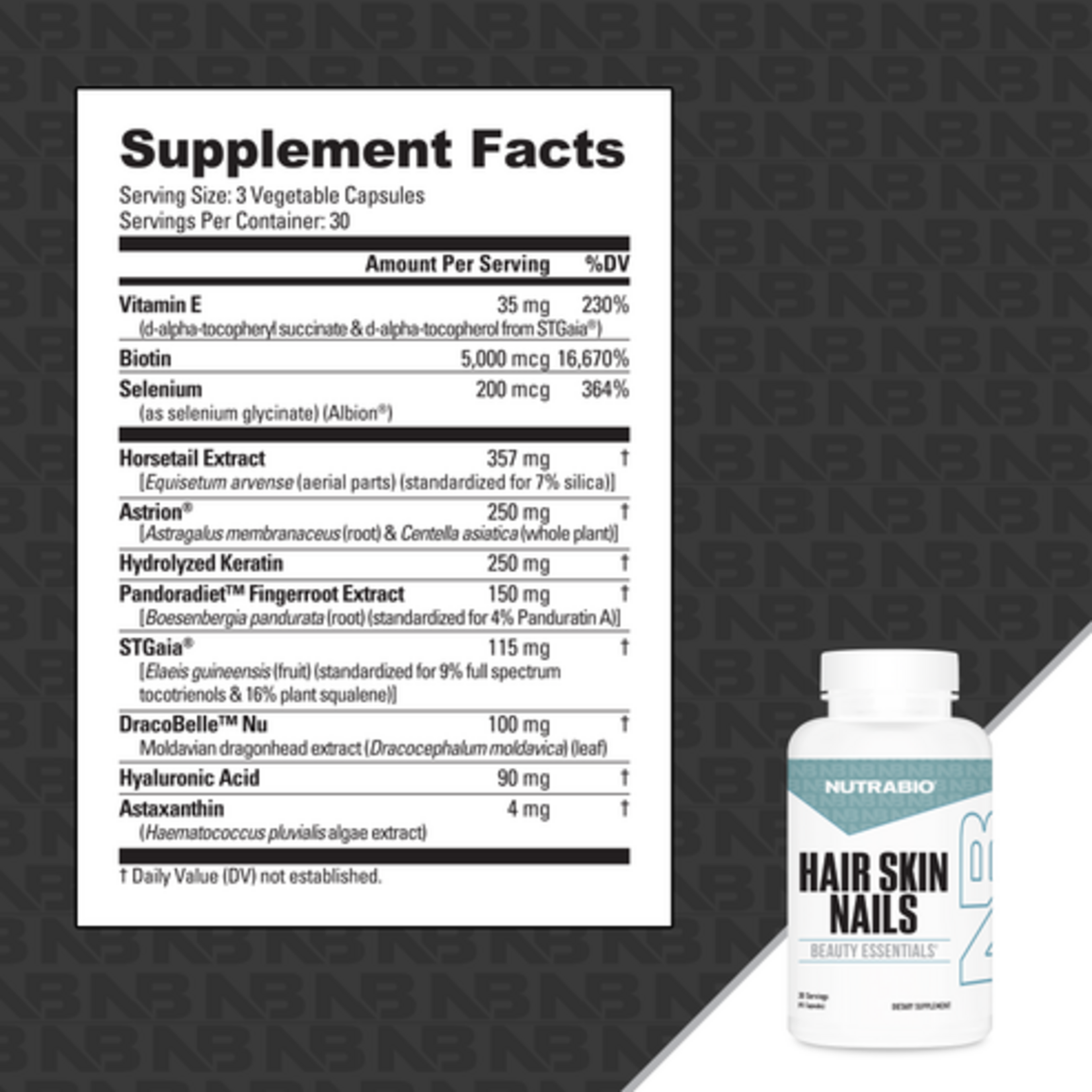 NutraBio NutraBio Hair Skin Nails Beauty Essentials | High-Potency Biotin | Yuma, AZ