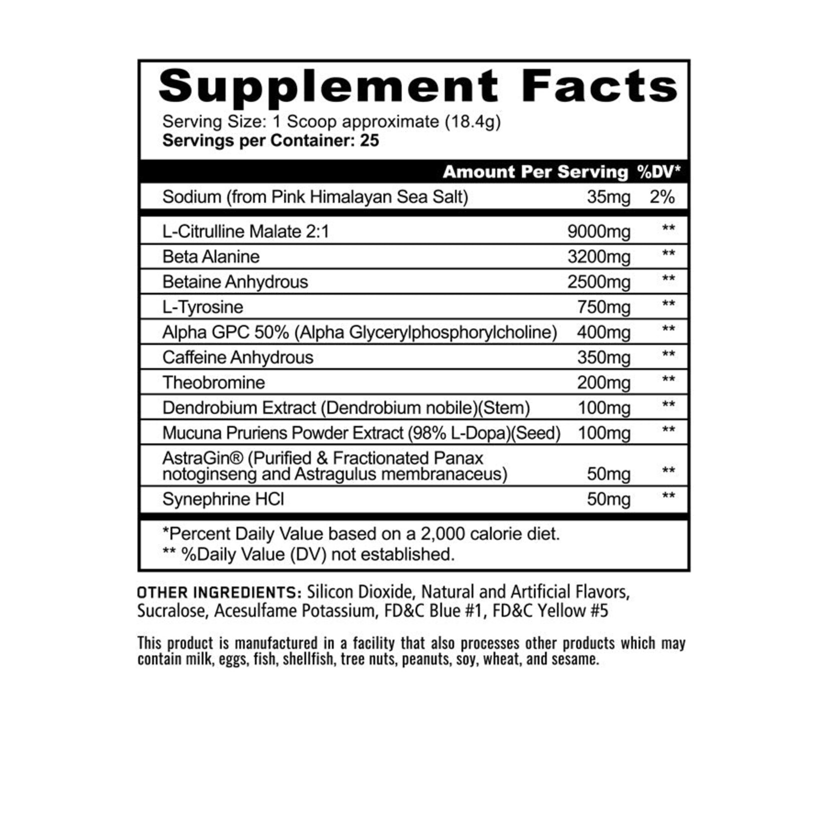 Nanook Nutrition Panda Supps Pandamic & Insane Labz Insane Veinz Extreme Stack | Maximum Stim & Pump | Yuma, AZ