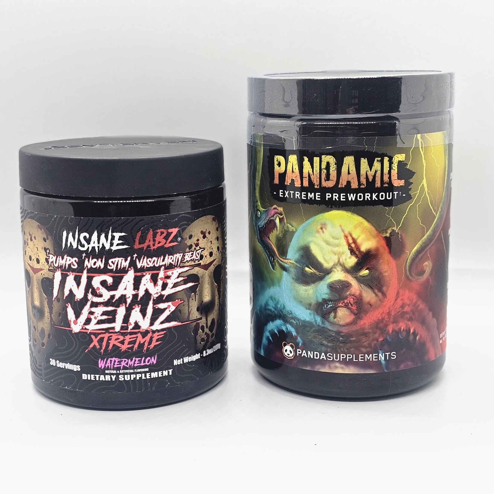 Nanook Nutrition Panda Supps Pandamic & Insane Labz Insane Veinz Extreme Stack | Maximum Stim & Pump | Yuma, AZ