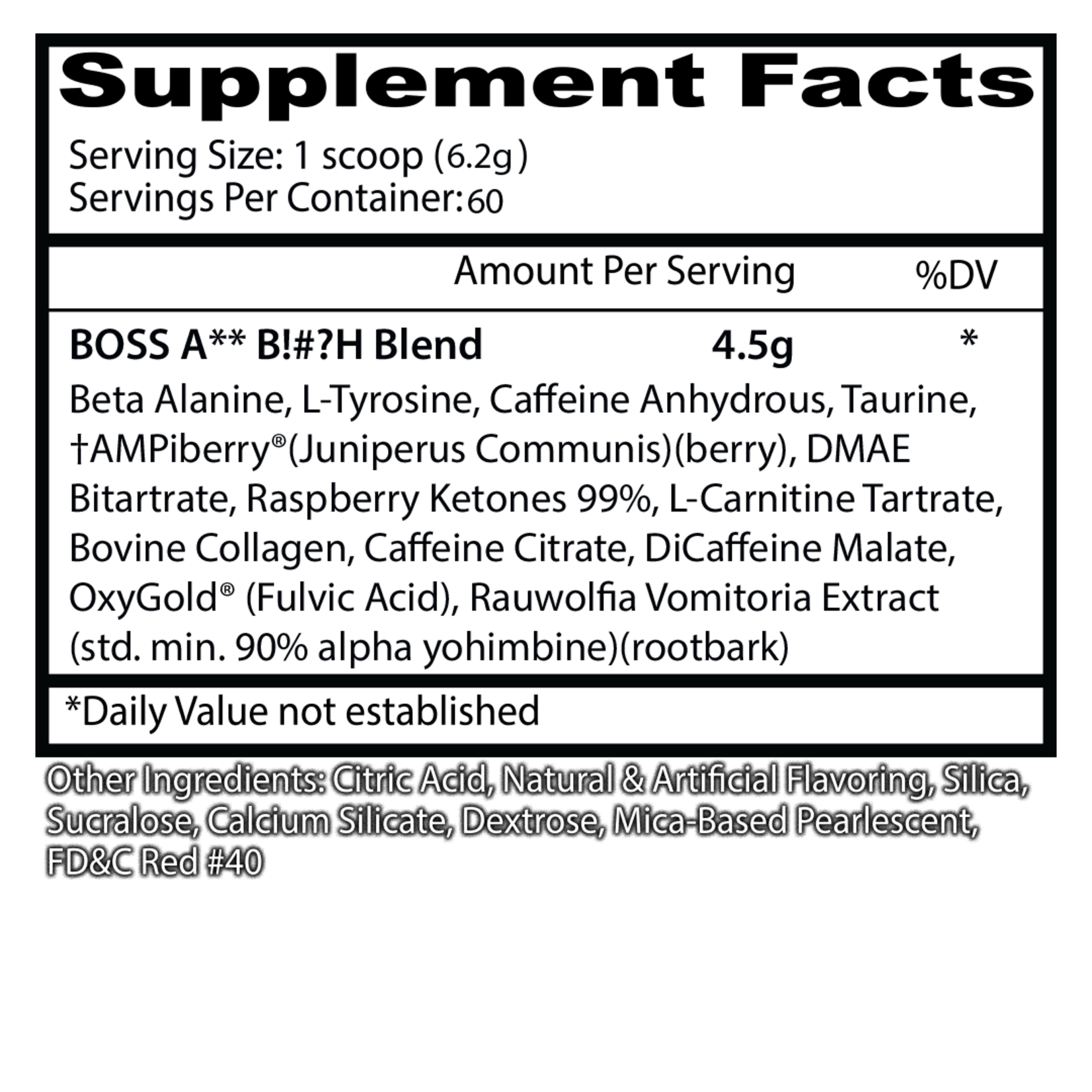 Insane Labz Insane Labz Boss A** B!#?h Pre-Workout | High-Energy Performance | Yuma, AZ